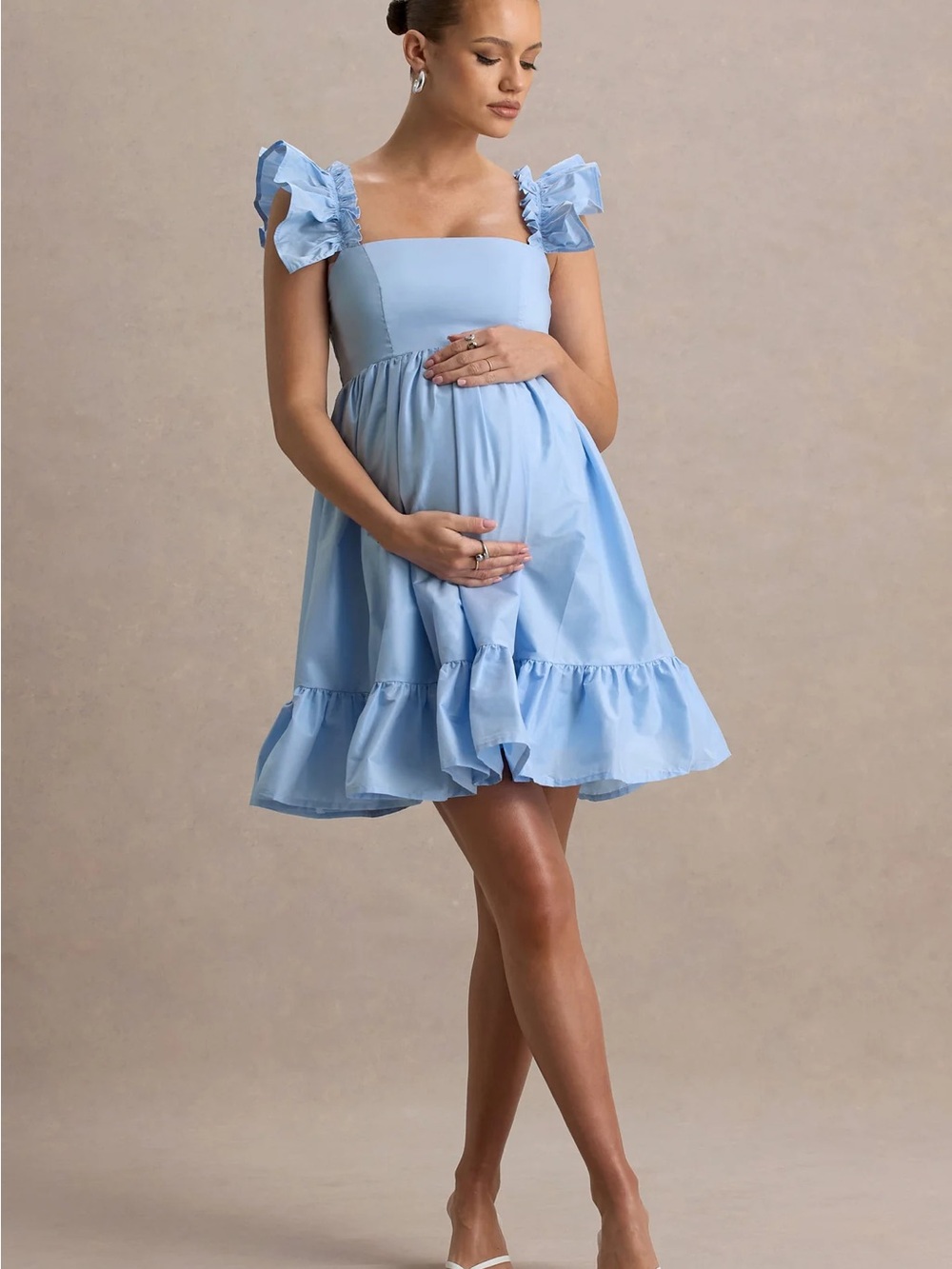 Club London Blue Dolly Daze Maternity Dress